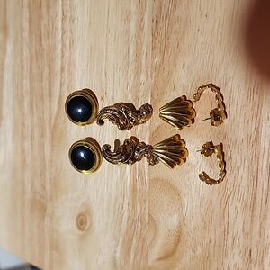 Vintage earrings, lot of 4